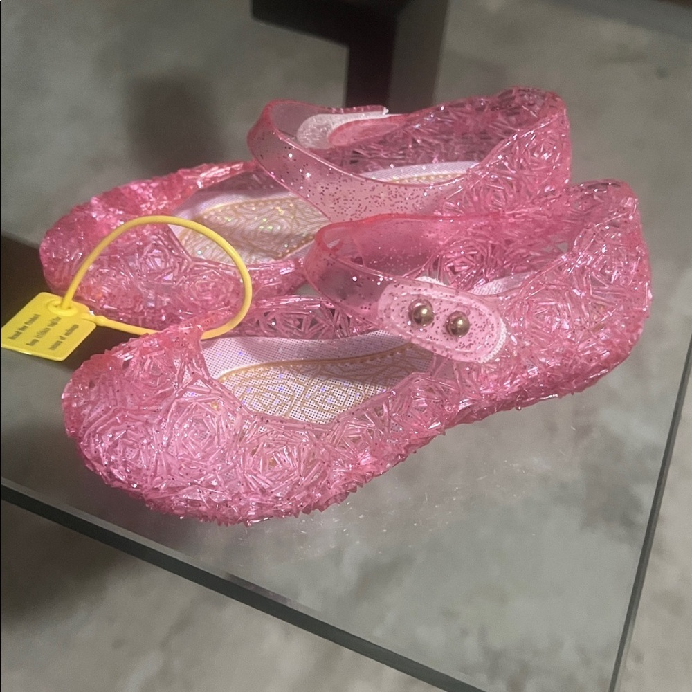 Princess Costumes Jelly Flats Cosplay Shoes Sandals For Little Girls - Picture 7 of 14